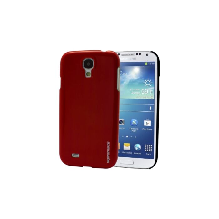 Promate Figaro-S4 Shiny Custom-Fit Shell Case for Samsung Galaxy S4-Red Retail Box 1 Year Warranty
