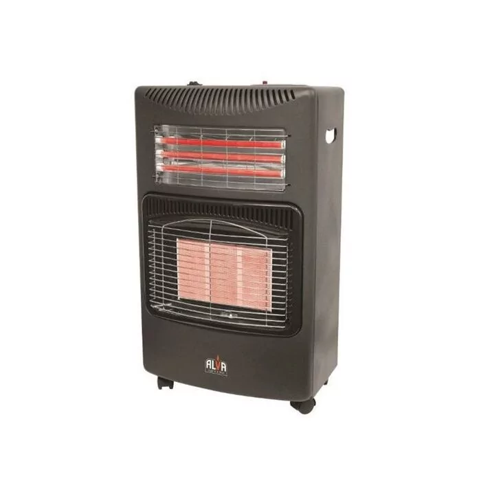 Alva 3 Panel Dual Infrared Radiant Gas and Electric Indoor Heater Large - Uses 9kg Gas Cylinder