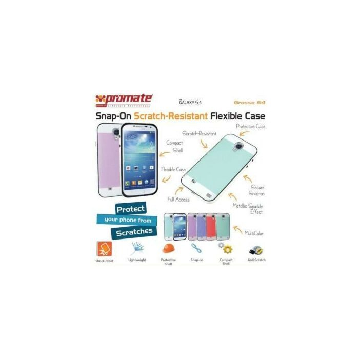 Promate Grosso-S4 Snap-On Scratch-Resistant Flexible Case-Purple 