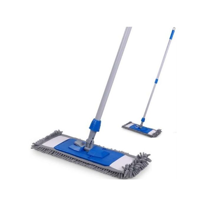 Kleaner Microfiber Chenille Flat Floor Mop - Premium Mop for wet or dry cleaning 