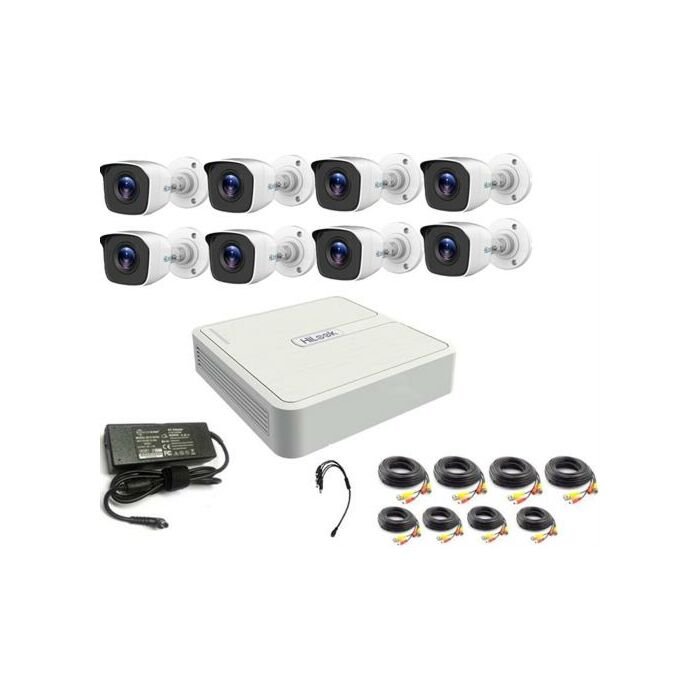 HiLook 16 Channel DVR with 16x 1080p HD Bullet Cameras DIY Combo Kit