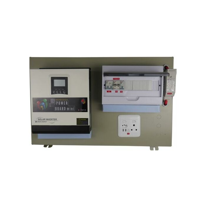Solarix Esener 3KVA 24VDC Hybrid Inverter And Semi Plug And Play Power Board Mini Solution - 60A MPPT Solar Charge Controller