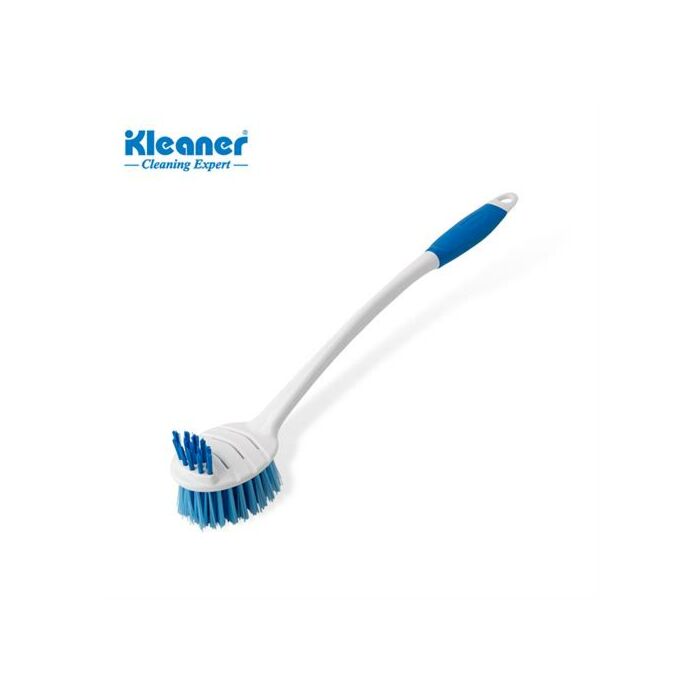 Kleaner Multi Purpose Household Bathroom Brush with Non slip handle and Top small Brush - suitable for vigorous scrubbing and the removal of stubborn dirt and grime for use both indoors and outdoors Retail Box No warranty