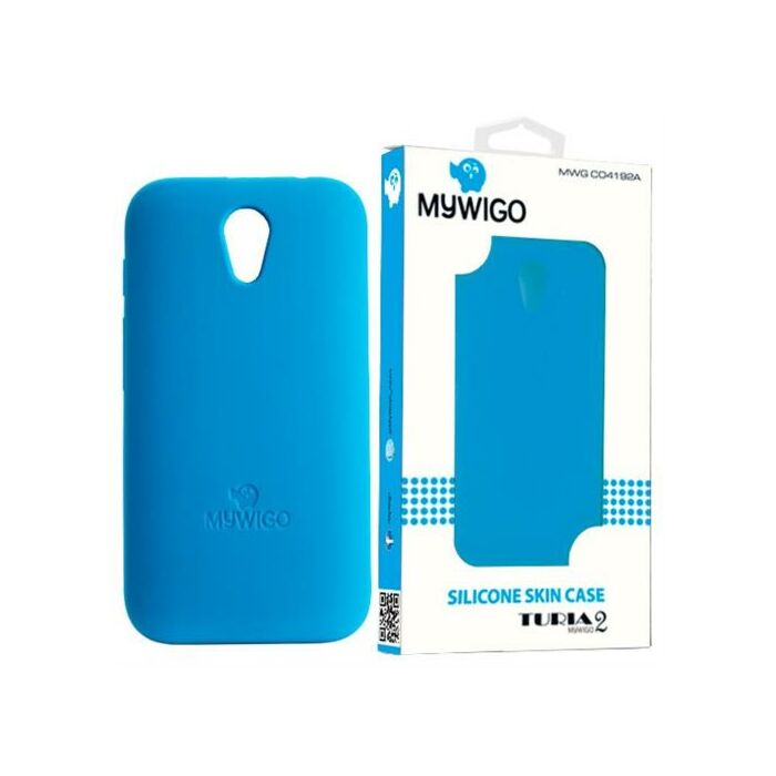 MyWiGo CO4192A Silicon blue bumper for MyWigo Turia 2 - Blue