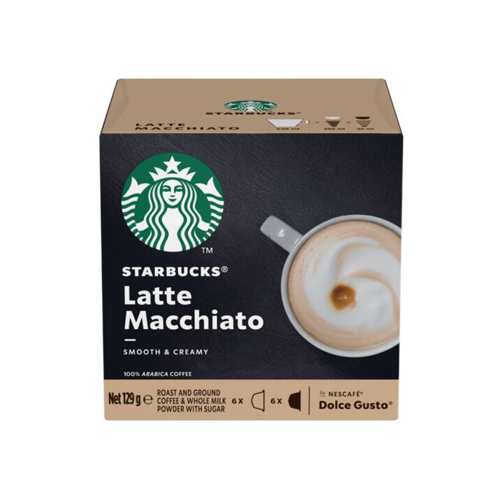 Nescafe Dolce Gusto Starbucks Latte Macchiatto 12 Capsules Retail Box No Warranty 