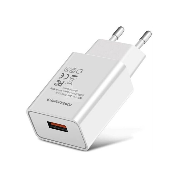 Wileyfox Quickcharge USB Wall Charger-2 Pin EU Power Adaptor 