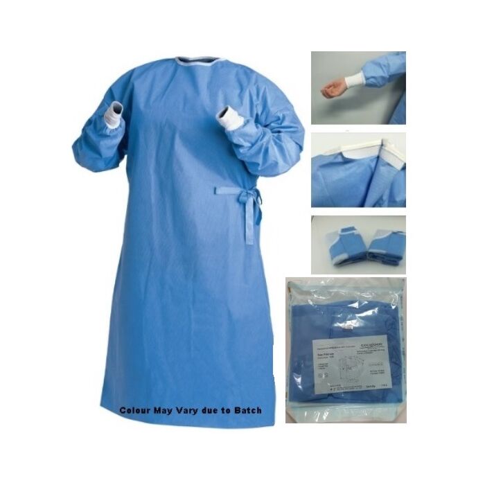 Casey Disposable SMS Fabric Reinforced Sterile and Sealed Surgical Gown-Lightweight