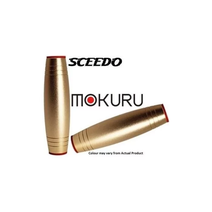Sceedo Mokuru Fidget Roller Stick Stress Toy Aluminium alloy and Silicone Coated Finish Gold 