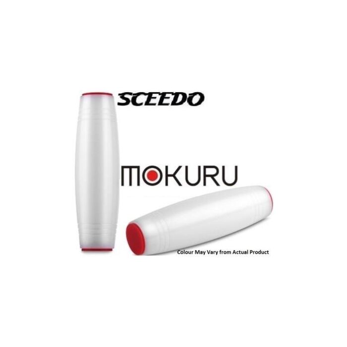 Sceedo Mokuru Fidget Roller Stick Stress Toy Aluminium alloy and Silicone Coated Finish Silver 