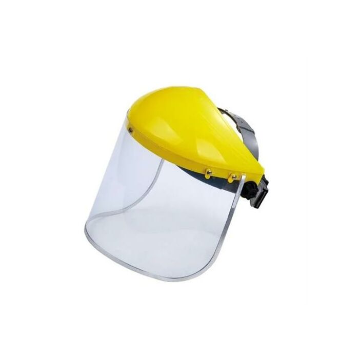 Casey Yellow Top Helmet Face Shield Anti Fog and Reusable Clear Design Retail Box No Warranty 