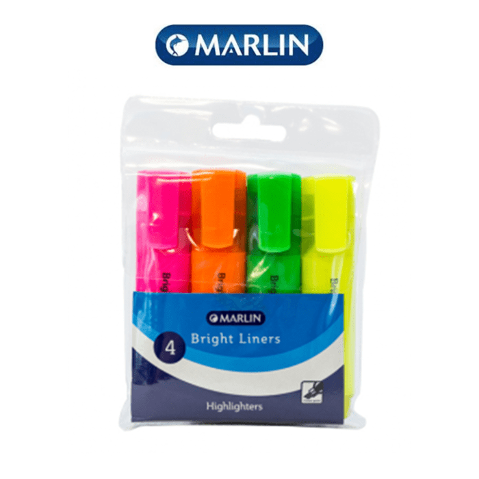 Marlin Bright Liners Highlighter 4's