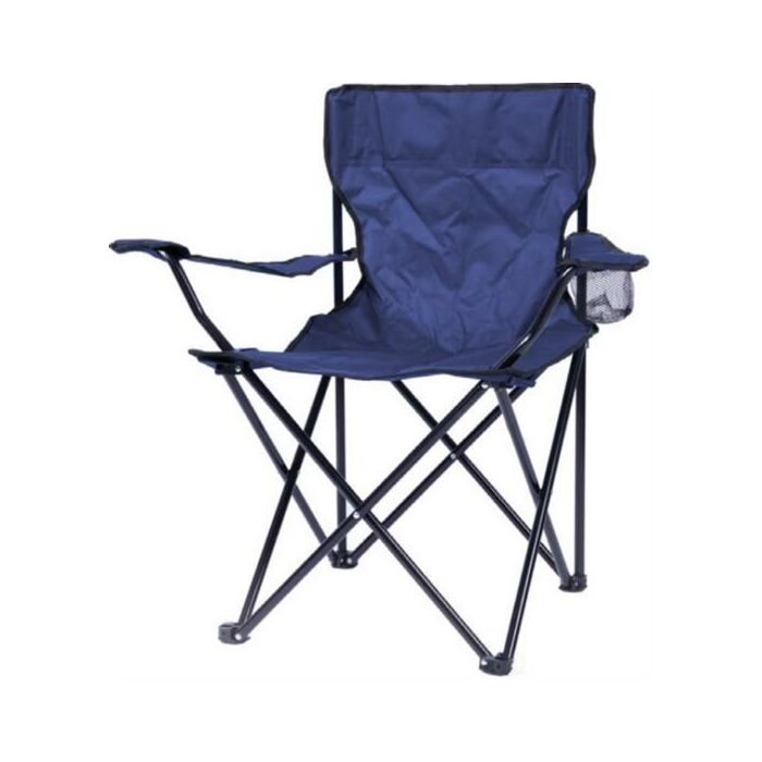 Totally Camping Chair Blue- Strong And Durable Steel Frame Construction