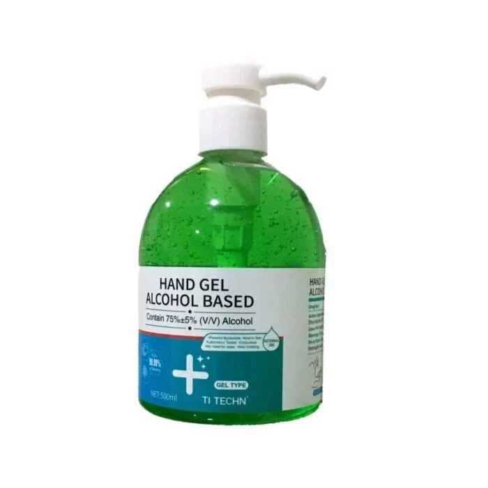 Casey TI Techn 500ml Apple Green Hand Sanitiser in Pump Spray Bottle-75% Alcohol