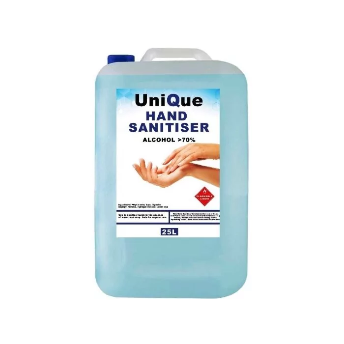 Casey UniQue HanPro 25 Litre Hand and Surface Alcohol Based Sanitiser-70% Ethanol Alcohol Hydrogen Peroxide 