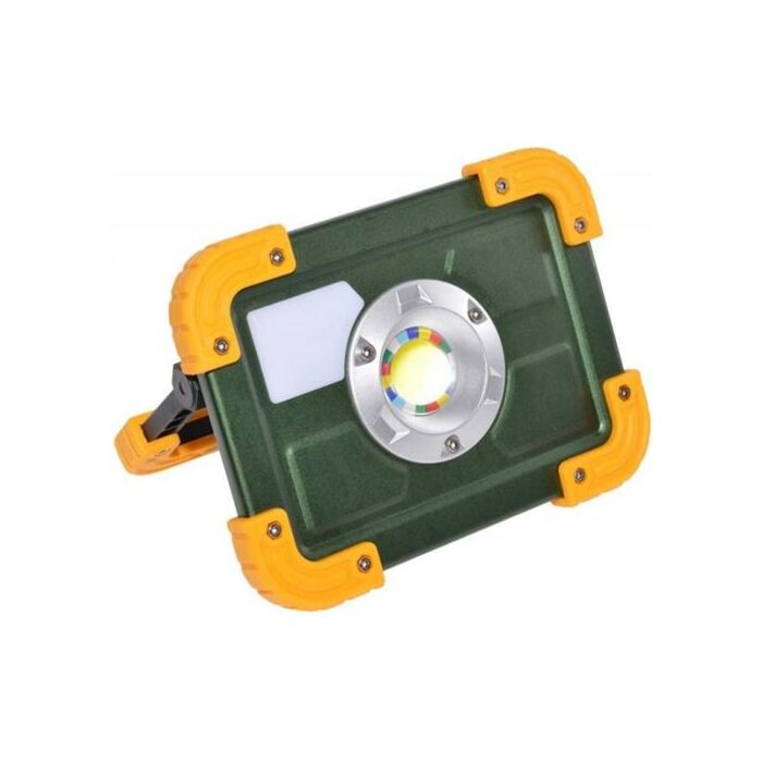 Noble 30w Portable Rechargeable LED High Brightness Flood Light with Rubberised Casing - W827GRN