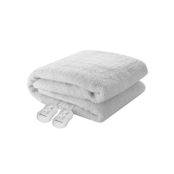 Pure Pleasure King Fullfit Sherpa Fleece Electric Blanket - 183cm x 188cm Retail Box 1 year warranty