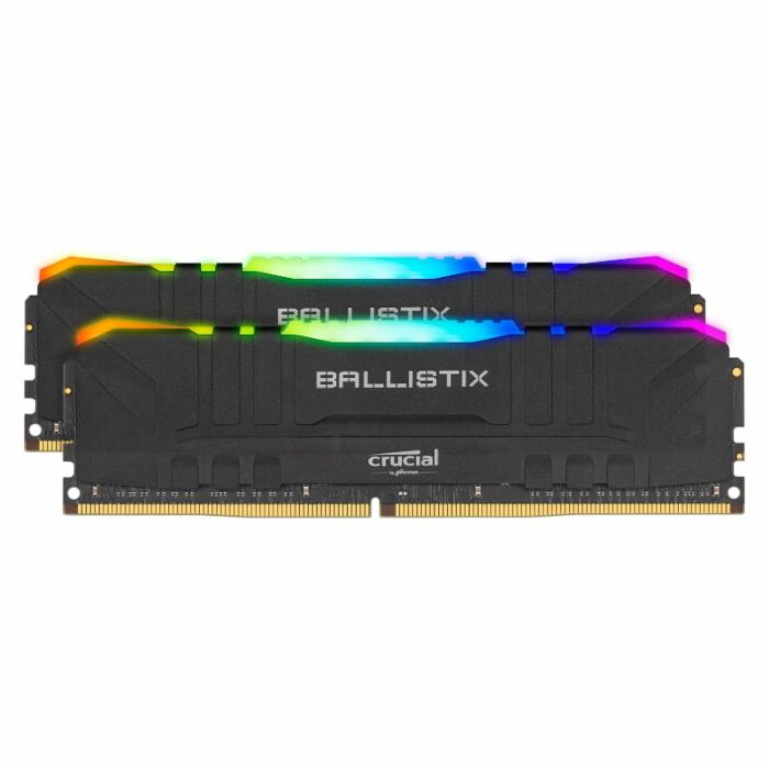 Ballistix RGB 32GBKit (2x16GB) DDR4 3200MHz Desktop Gaming Memory - Black