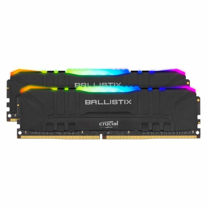 Ballistix RGB 32GBKit (2x16GB) DDR4 3600MHz Desktop Gaming Memory - Black