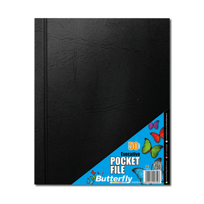 Butterfly Executive Pocket File A4 50 Page