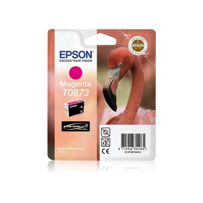 Epson - Ink - T0873 - Magenta - Flamingo - Stylus Photo R1900