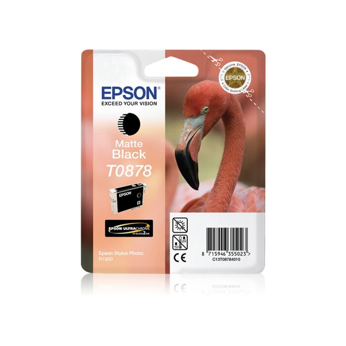 Epson - Ink - T0878 - Matte Black - Flamingo - Stylus Photo R1900