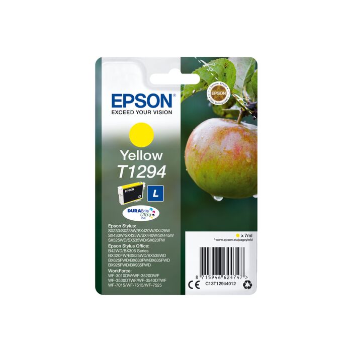 EPSON INK T1294 Yellow Apple Stylus SX425W / SX525WD / BX305F / BX320FW / BX625FWD