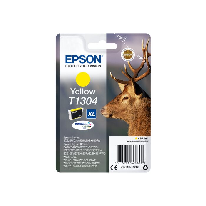 Epson - Ink - T1304 - Yellow - Stag - Stylus B42Wd / Bx625Fwd