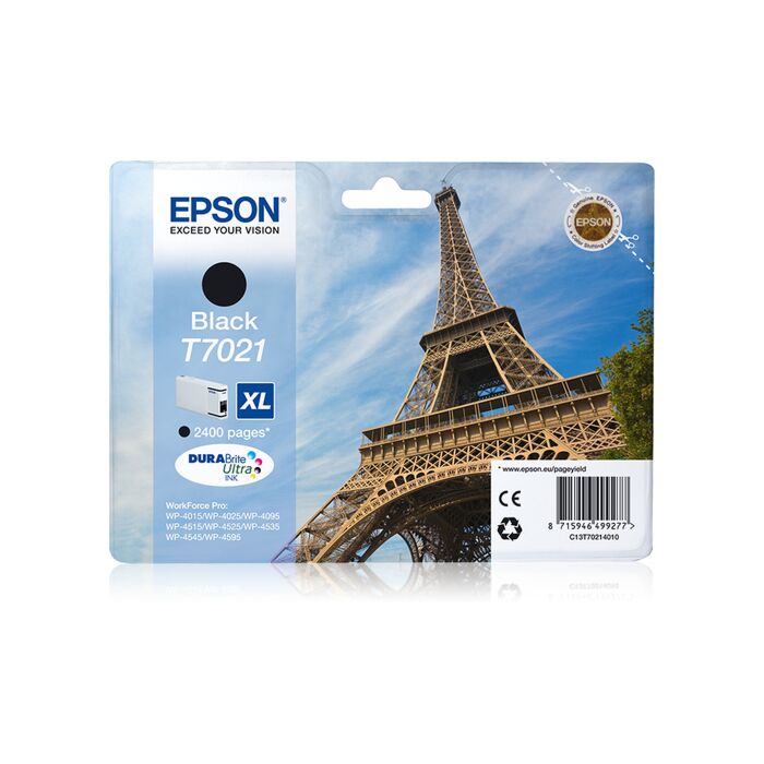 Epson - Ink - T7021 - Black XL - Eiffel Tower -Wp4000/4500