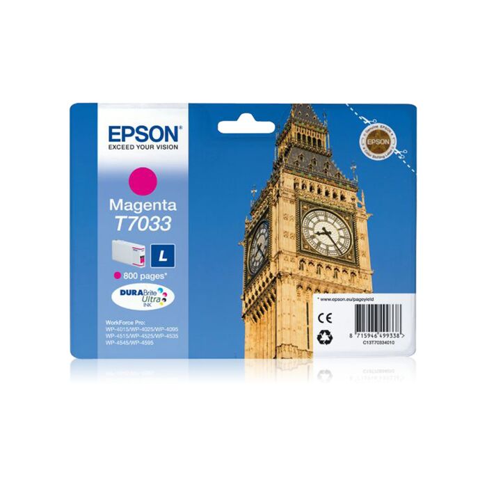 Epson - Ink - T7033 - Magenta- Big Ben - Wp4000/4500