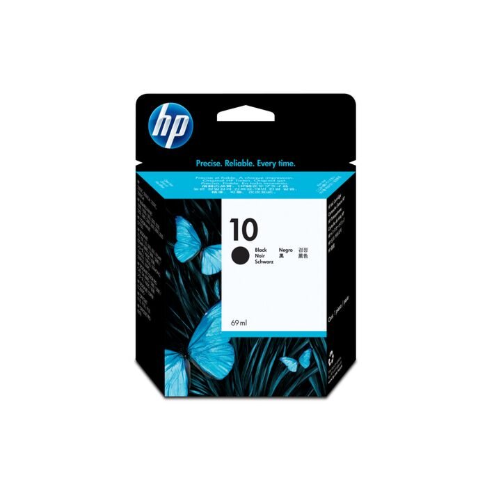 HP 10 Black Inkjet Cartridge (69 ML) - Business Inkjet 2200 / 2250 / 2250Tn / 2600 / Color Inkjet Cp 1700