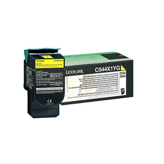 LEXMARK C544 / X544 Yellow Extra High Yield Return Programme Toner Cartridge