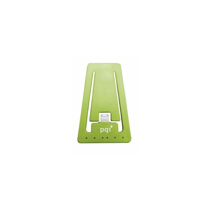 Pqi i-cable lightning 30 Green Lightning 8pins sync+charge Flat+Stand