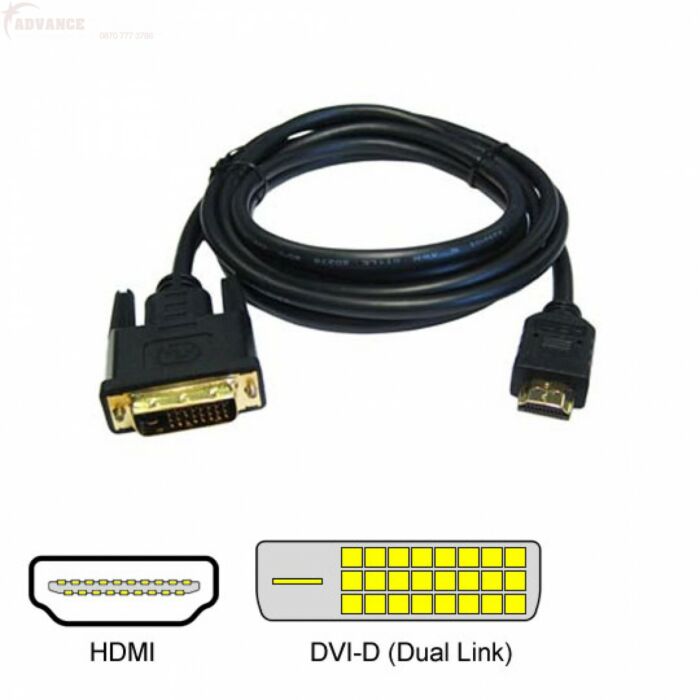 HDMI - DVI-D 10m Cable