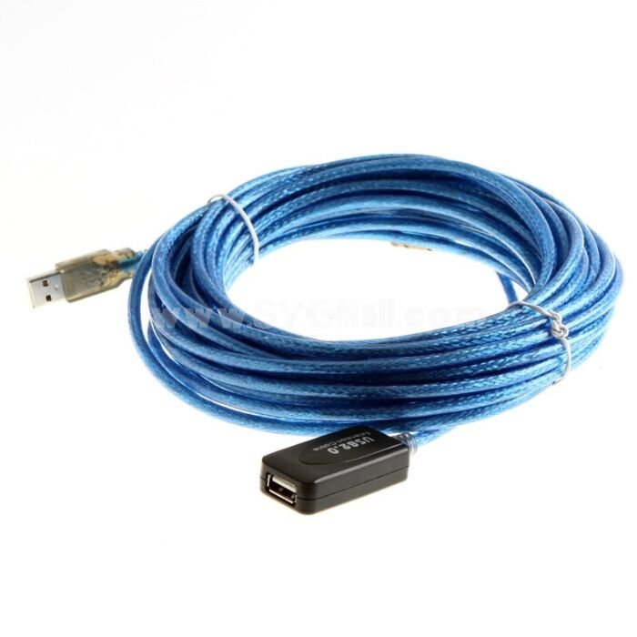 USB Extension Cable M-F 10.0M W Booster