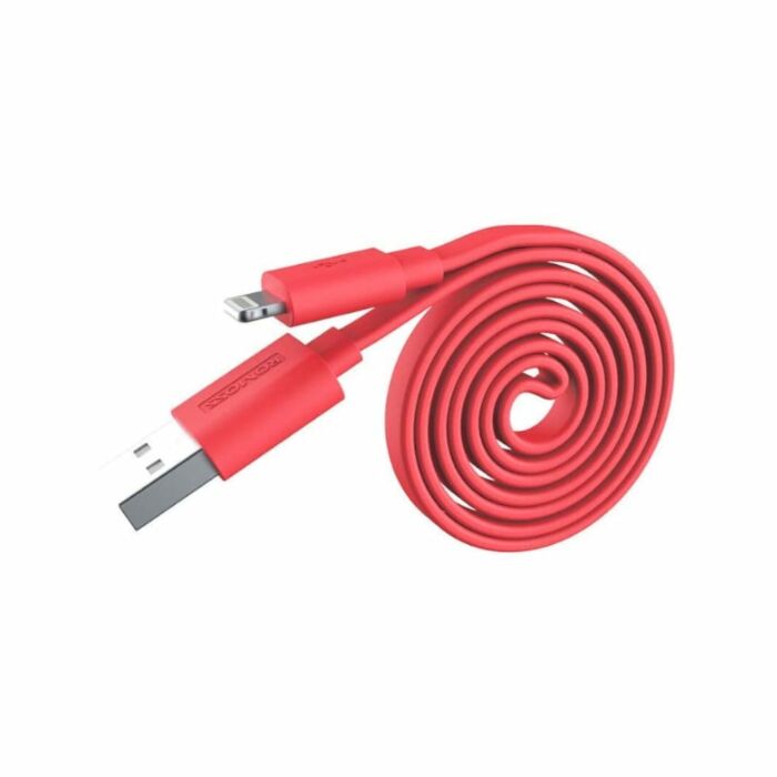 Romoss USB to Lightning 1m Flat Cable - Red