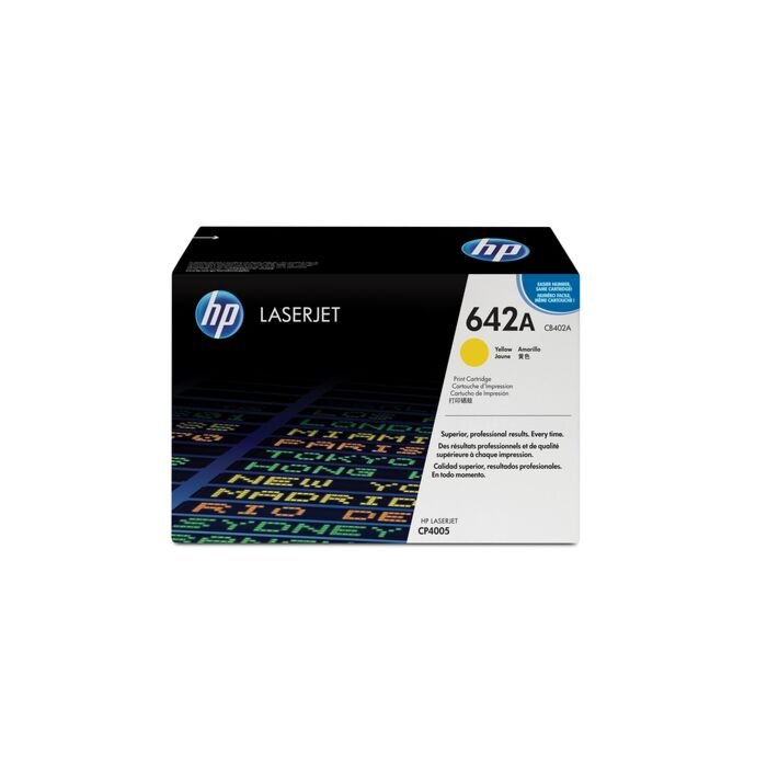 HP 642A Color Laserjet Cp4005 Yellow Print Cartridge