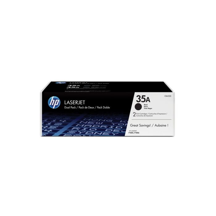 HP 35A Dual Pack Laserjet P1005/P1006 Black Print Cartridge