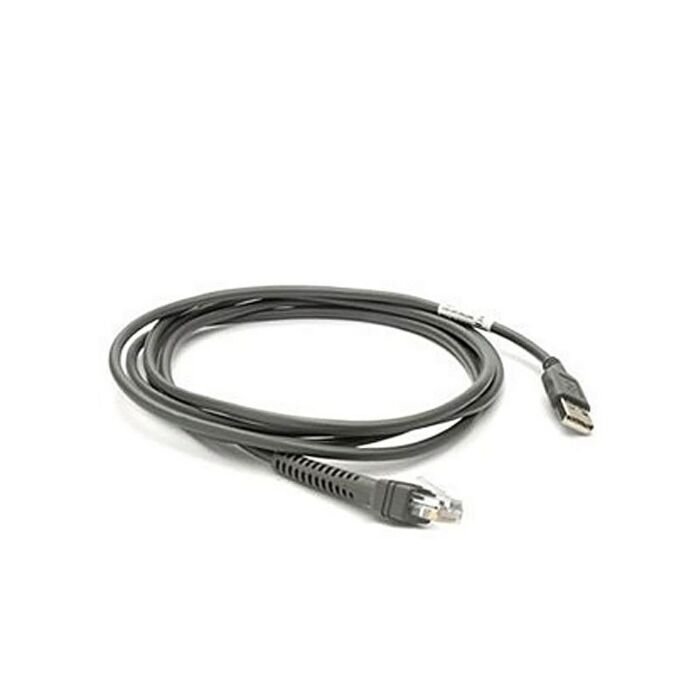 Zebra CBA-U42-S07PAR - 7ft Shielded USB Straight Cable (Power Plus Connector)