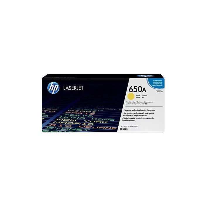 HP 650A Color Laserjet Cp5525 Yellow Print Cartridge