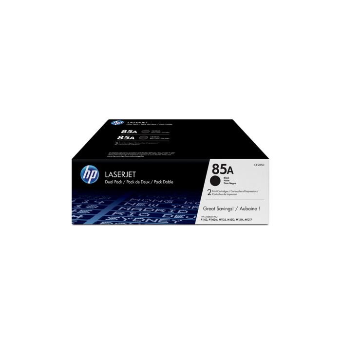 HP 85A Laserjet Black Print Cartridge - Dual Pack