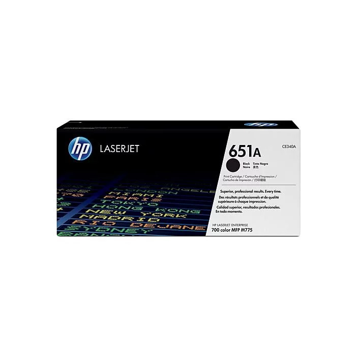 HP 651A Black Print Cartridge - LJ Enterprise 700 Color Mfp M775 Series