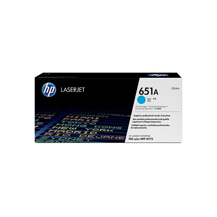 HP 651A Cyan Print Cartridge - LJ Enterprise 700 Color Mfp M775 Series