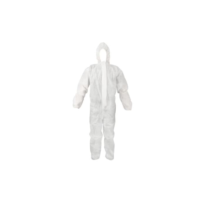 Clinic Gear Disposable Coverall Medium White
