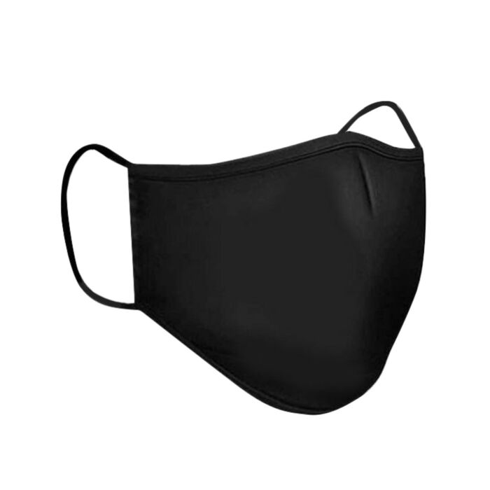 Clinic Gear Washable Solid Colour Mask Youths - Black.