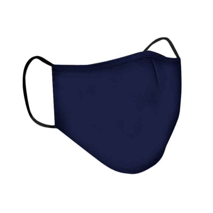 Clinic Gear Washable Solid School Mask Adults - Navy