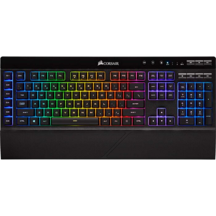 Corsair K57 RGB WIRELESS Gaming Keyboard with Slipstream Wireless Technology Backlit RGB LED Black