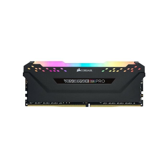 Corsair CMW8GX4M1Z3600C18 Vengeance RGB Pro 8GB (1x8GB) DDR4-3600MHz CL18 1.35V Black Desktop Memory