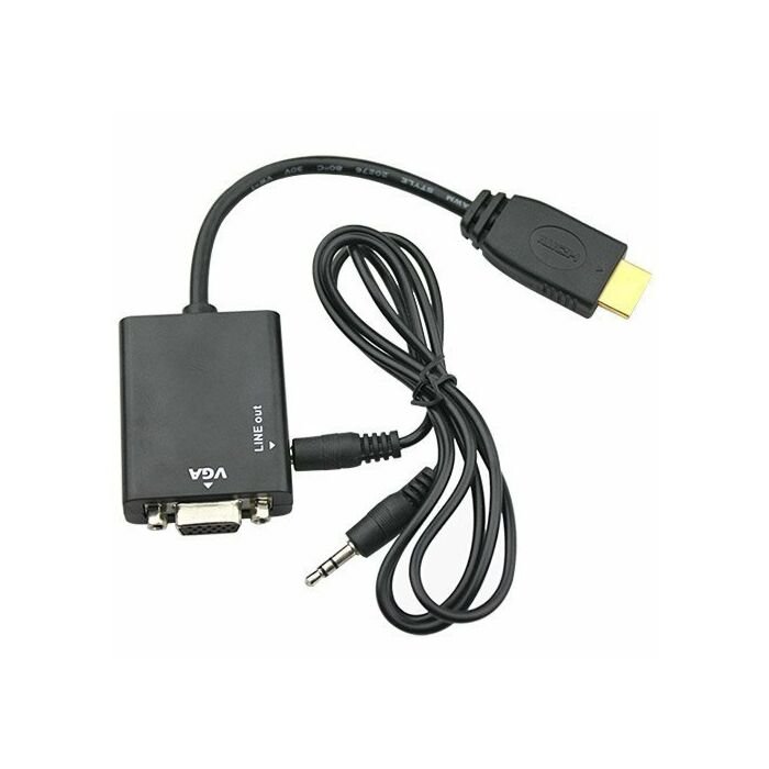 HDMI To VGA+3.5mm Audio 10cm