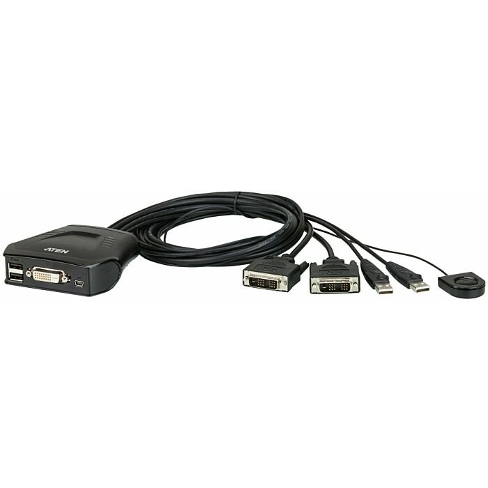 ATEN 2-port USB DVI Cable KVM Switch