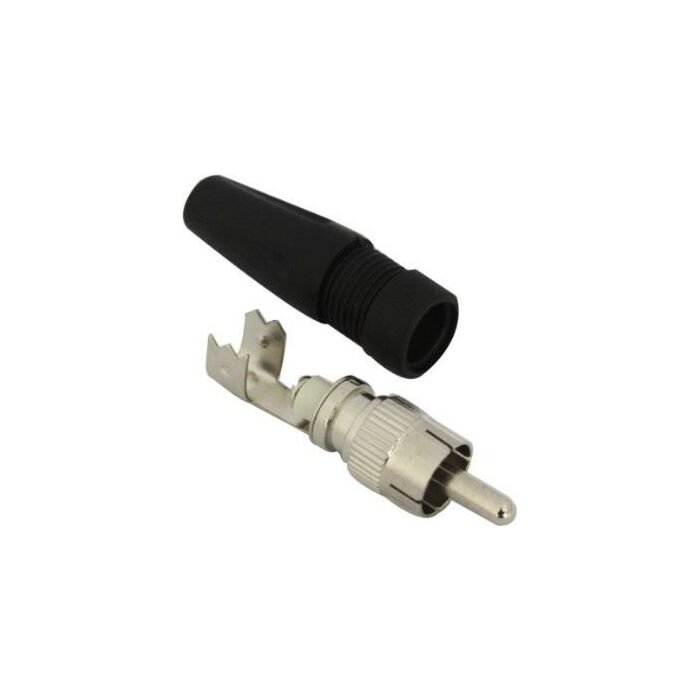 Securnix RCA male solderless connector with boot 10 Per Packet
